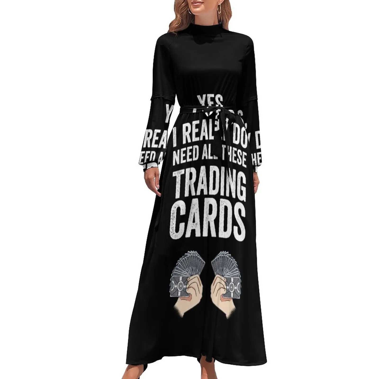 thumbnail image 1 of Realmente necesito todas estas tarjetas coleccionables Vestido largo Vestido de falda de verano para mujer 2024 Vestidos de fiesta Vestido de cumpleaños para mujer, 1 of 5