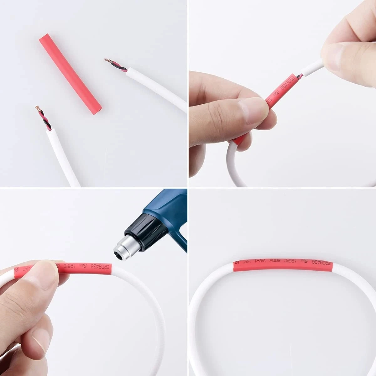 Heat Shrink Tubing Wiring Connector Wire Connectors 530PCS Multi-color Heat Shrink Tubing Combination Thermoresistant Tube Heat Shrink Insulated Electrical Connection Wire Cable