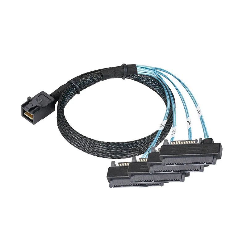 アクセサリー Msan Mini SAS HD SFF8643 To 4 SAS 29 Pin SFF8482 Cable Connectors with