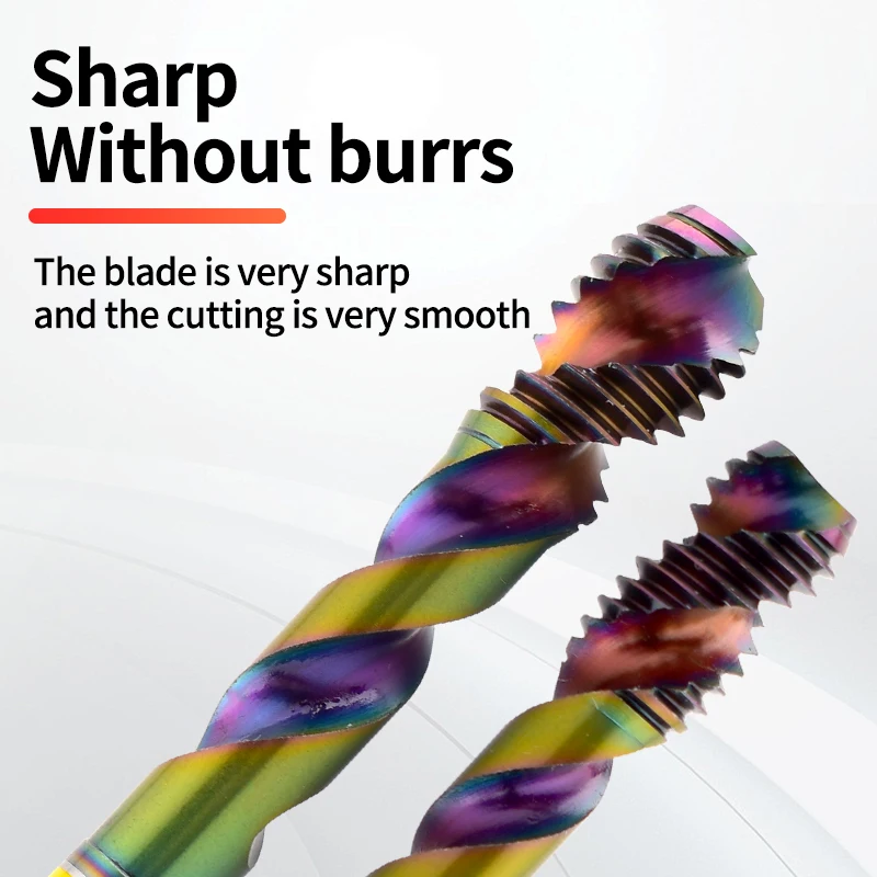 HSS-G JIS Standard Spiral Fluted Tap M2 M2.5 M3 M4 M5 M6 M7 M8 M10 M12 Machine Screw Thread Taps For