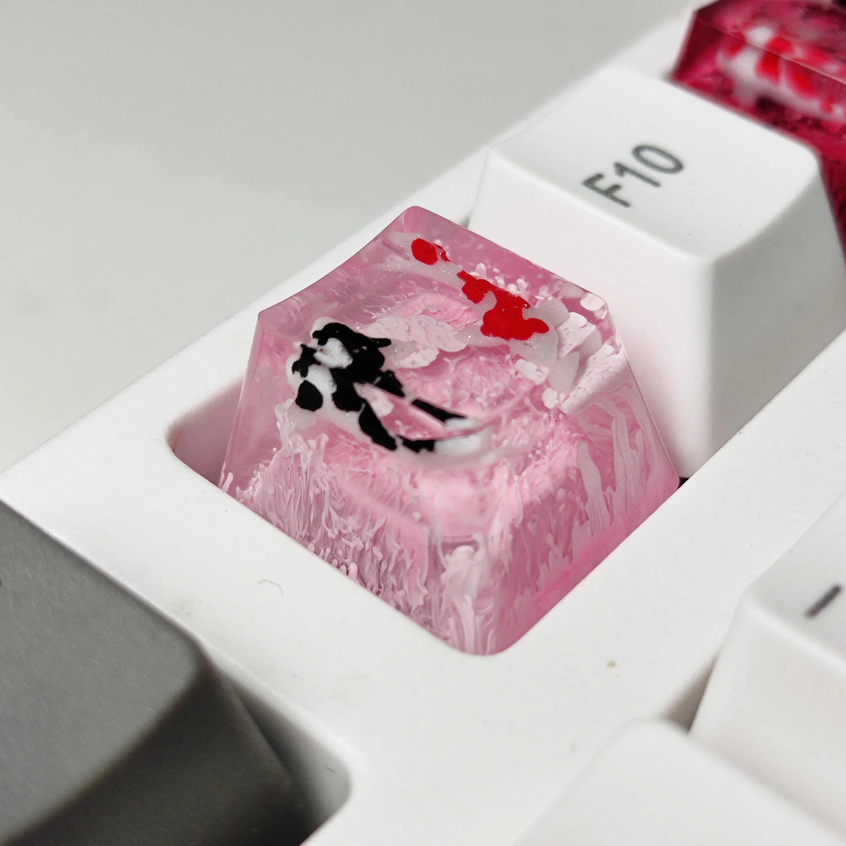 Cenário personalizado, Koi Resina Keycaps 1U, Teclado