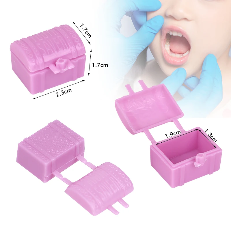 10pcs 치아 상자 우유 치아 보관 상자 플라스틱 치아 상자 낙엽 치아 주최자 컨테이너 선물 상자