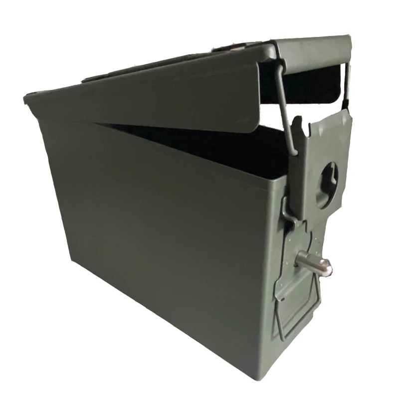 Water Proof 30 Cal Metal Ammo Case Can Military Army Solid Steel