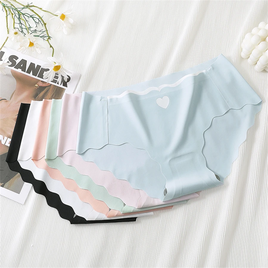 سراويل حريرية أحادية اللون للنساء ، سراويل داخلية غير مخيطة ، سراويل داخلية جيدة التهوية ، ملابس داخلية مثيرة للسيدات ، ملابس داخلية نسائية ، It ،
