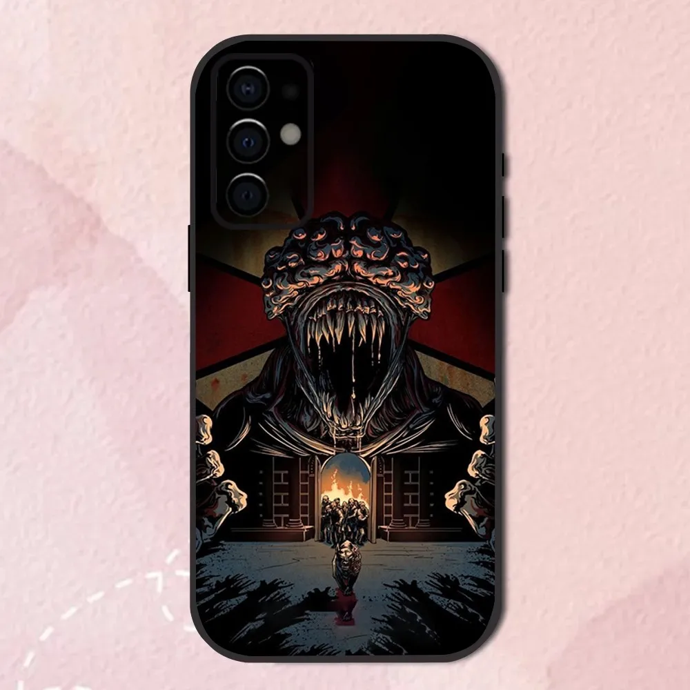 Black Soft Shell Phone Case featuring Resident Evil Design