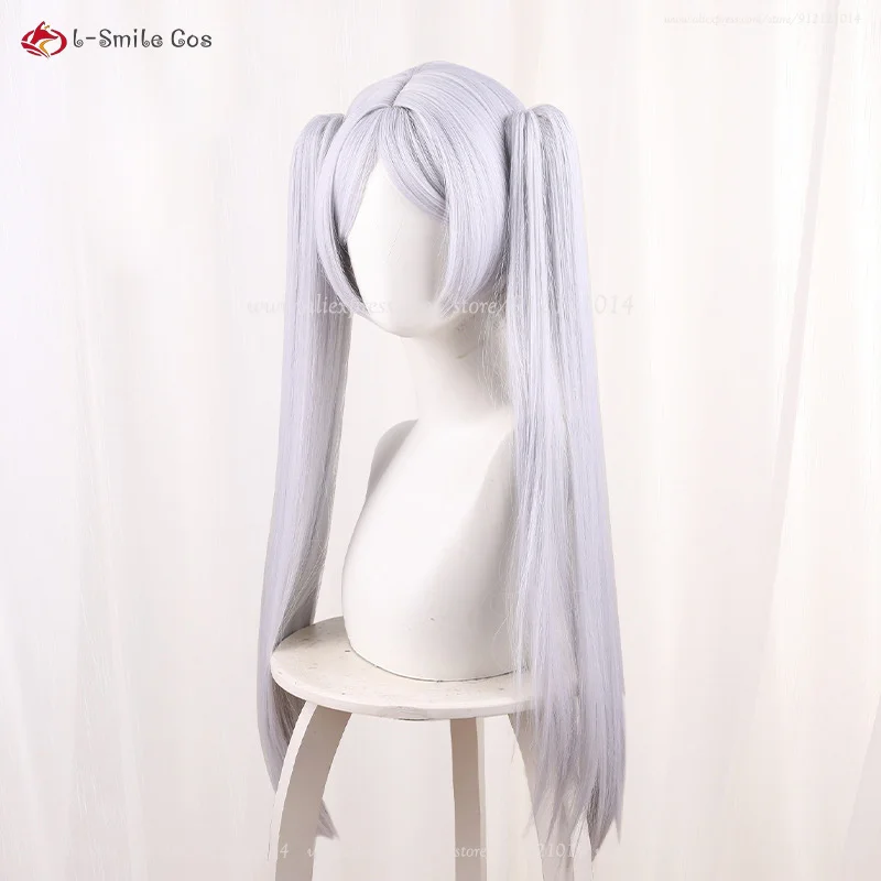 Frierenn Cosplay Perücke 65cm Silberweiß Synthetik Hitzebeständig Anime Halloween 17 Frierenn Cosplay Perücke 65cm Silberweiß Synthetik Hitzebeständig Anime Halloween 6