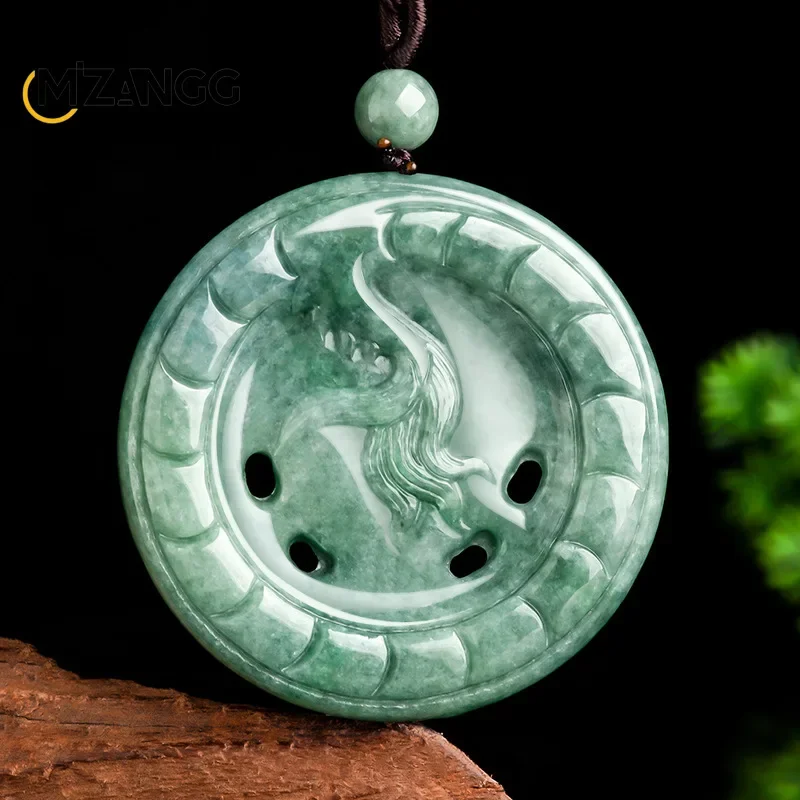 Natural Myanmar Jadeite Powerful Dragon Pendant Zodiac Dragon Guardian God  Buddha Men's Jade Necklace Luxury Jewelry - AliExpress