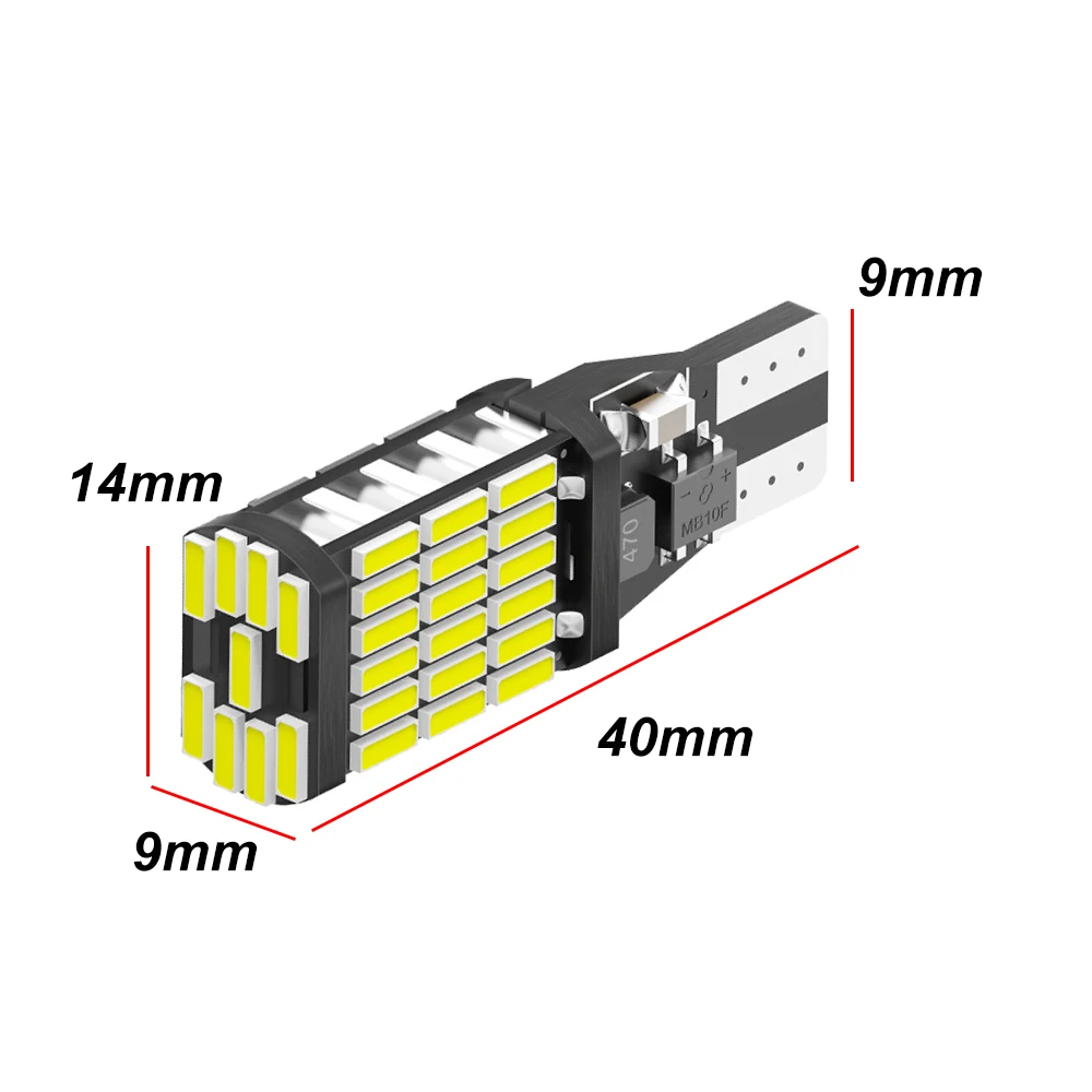 2/6x T15 LED W16W Bulbs Canbus OBC Error Free LED Backup Light 921 912 W16W LED Bulbs Car Reverse Lamp Xenon White 12V No Error images - 6