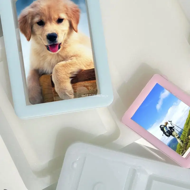 

Photo Frame Decoration Silicone Mold Mirror Epoxy Mold Resin Casting Pendant Mold Suitable for Diy Crafts Dropship