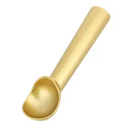 Premium Heavy-Duty Nonstick Stainless Steel Ice Cream Scoop - Dishwasher Safe (Gold)
