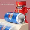 Shape transformation warrior children's puzzle soda drink robot DIY transformation into creative toy 6