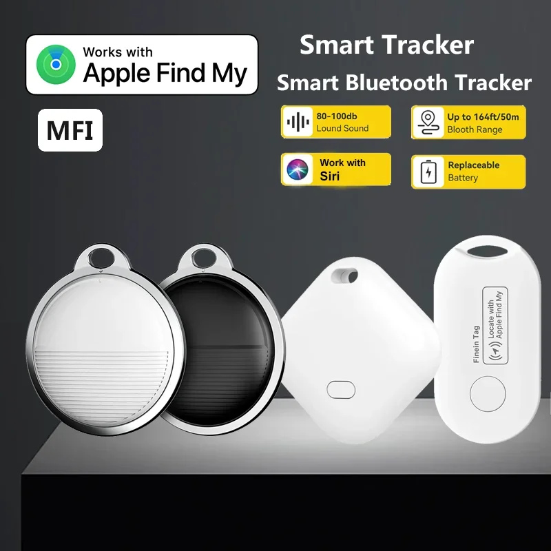 Smart Tracker Find My APP Child/Pet Item Finder Key Anti-Lost Reminder Device MFI Rated Locator Smart Bluetooth gps Tracker