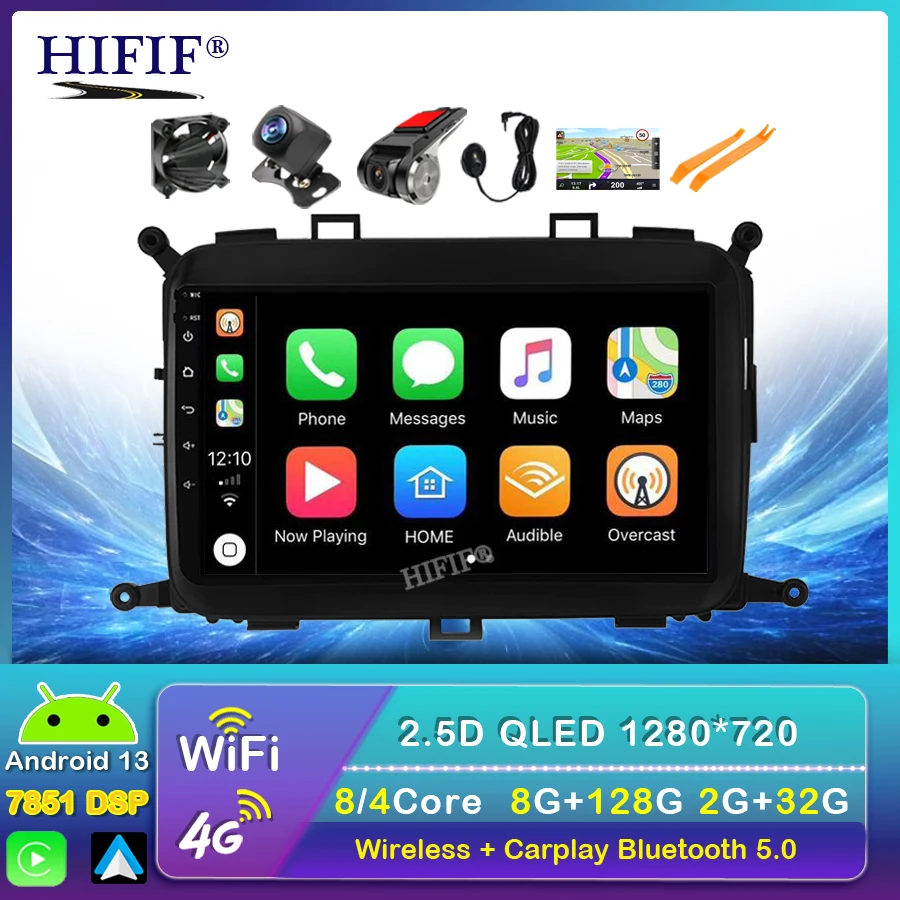 

Android 13 For Kia Carens 2013 2014 2015 2016 2017 2018 Car Radio Multimedia Video Player Navigation GPS Autoradio Audio Auto BT
