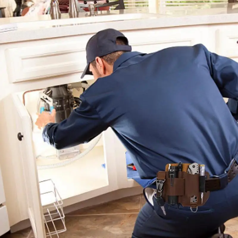 Multitool 가죽 칼집 벨트 칼집 주최자 포켓 야외 스토리지 도구 손전등 칼 펜 스크루 드라이버 자동차 키 남자에 대 한