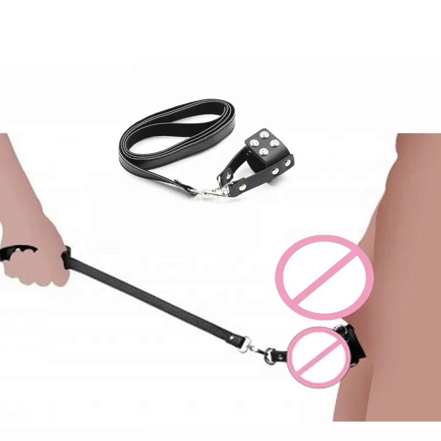 Restraint Harness Strap on Penis Cock Ring Sex Toy for Gay Men Slave Bdsm Bondage Penis Ring Leather Scrotum Chastity Cage