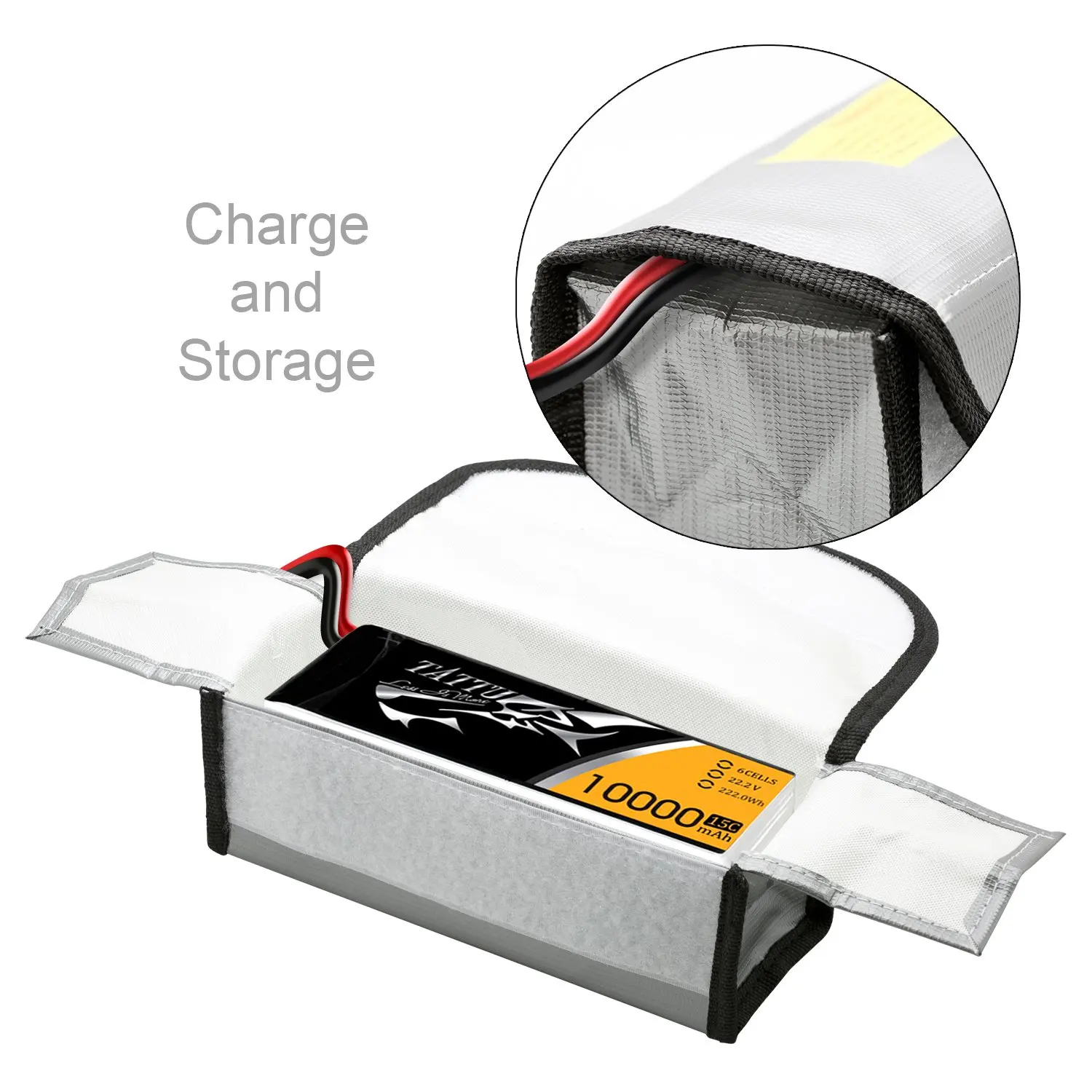 Sac de sécurité ignifuge pour batterie LiPo RC - Protection charge et stockage