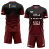 New Men's Padel Tennis Training Suit Premium Gradient Padel Shorts and T-Shirt Set Summer Quick Drying Sportswear Two-piece Set 3