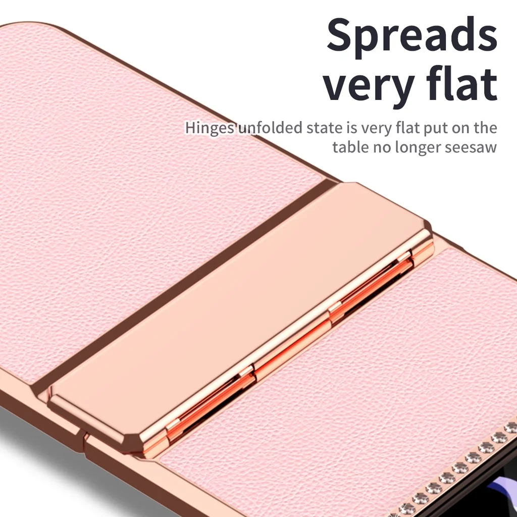 Fashion Bling Phone Case for Samsung Galaxy Z Flip4 3 Case Shockproof Ring Holder Cover Funda For Samsung Galaxy Z Flip 4 Flip 3