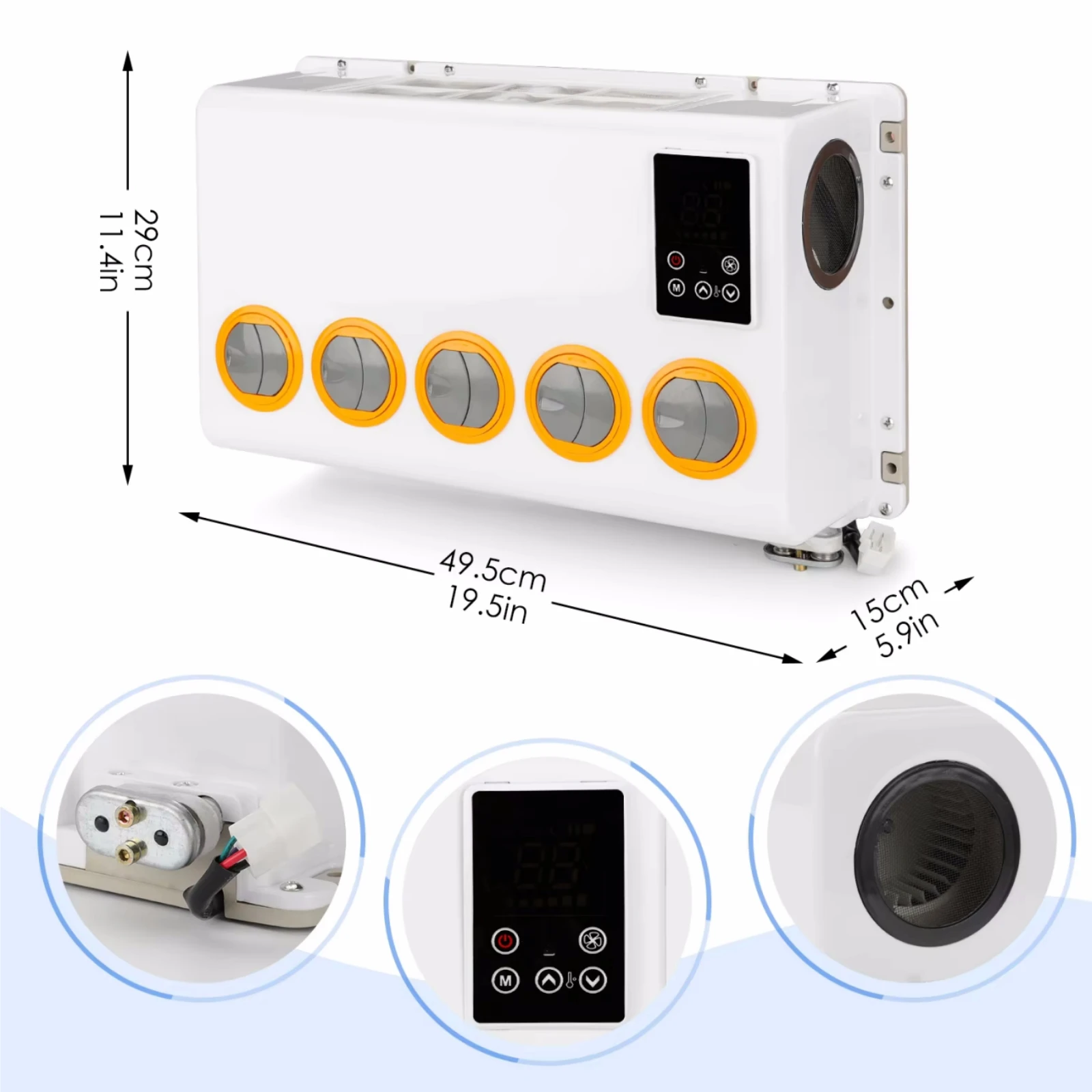 RV65F 12V/24V automobile air conditioning 508 compressor kit, for hook truck forklift van van AC accessories