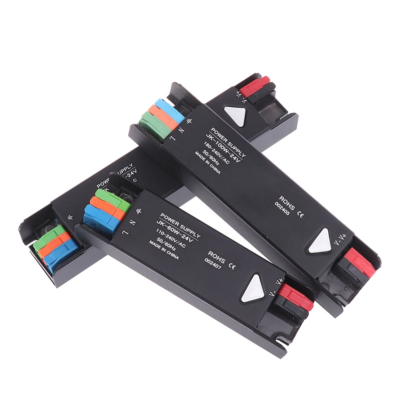 Thin Lighting Transformers 110V 240V To 24V Switching Power Supply Adapter 60/100/200/300/400W For LED Strip Lighting Driver