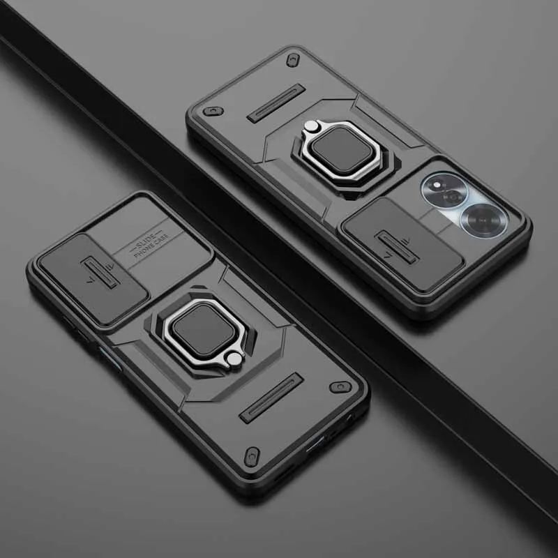 Shockproof Slide Lens Armor Phone Case Cover