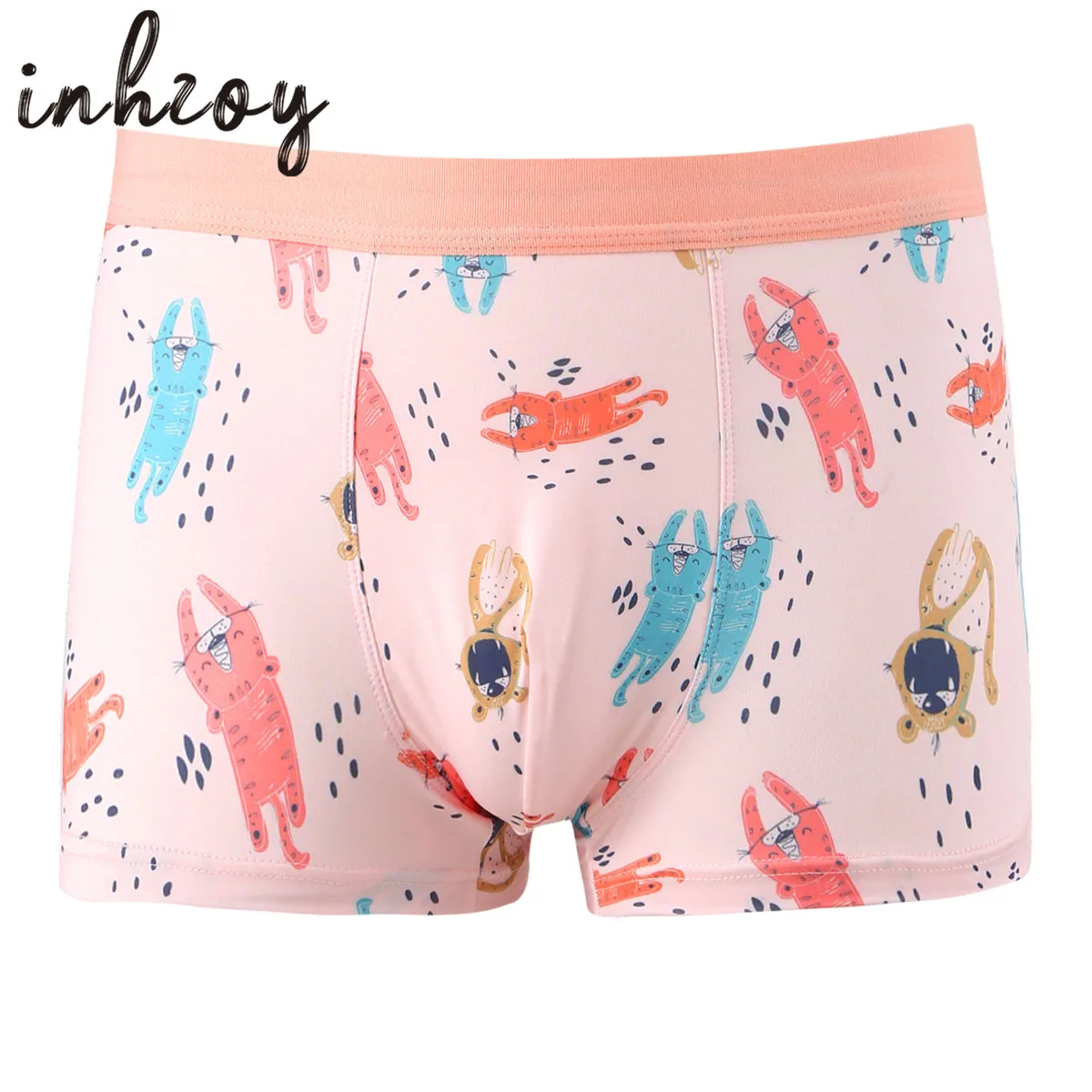 

Men's Cute Boxer Shorts Adult Cartoon Print Panties Underwear Gay Male Sissy Cotton Lingerie Underpants