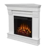 Corner Electric Fireplace Heater Insert 41" Chateau Mantel Remote Control Realistic Flames Bedroom Living Room Supplemental Heat 1