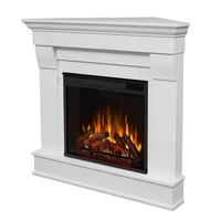 Corner Electric Fireplace Heater Insert 41" Chateau Mantel Remote Control Realistic Flames Bedroom Living Room Supplemental Heat 1