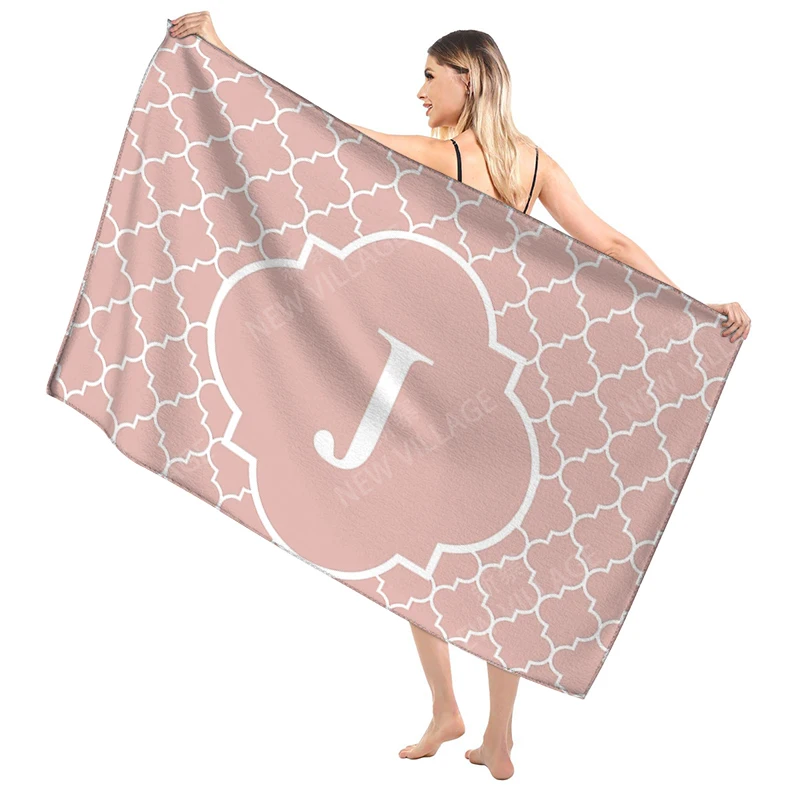Bathroom Bath towel for adults sauna Large beach towel Gym towel Large hotel woman shower quick drying microfiber simple letter 2