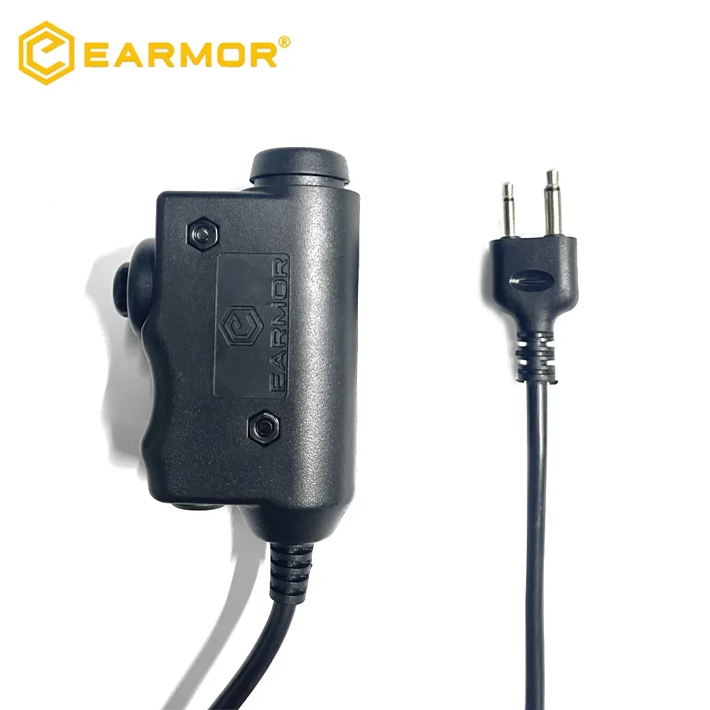 Original EARMOR M51 PTT Adapter Airsoft Tactical Headset Kenwood,ICOM (Optional)Plug for Baofeng Tactical Headset Accessory 4