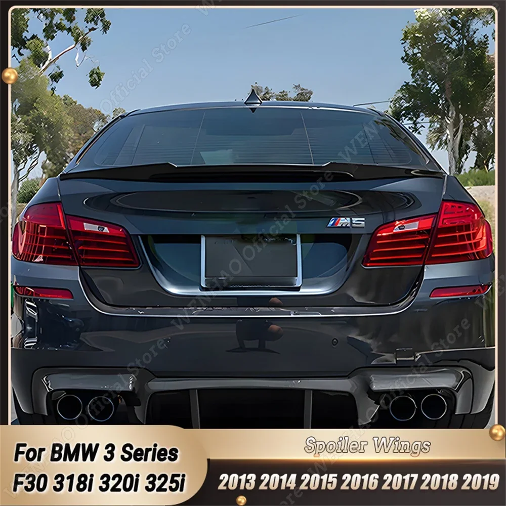 Rear Trunk Lid Car Spoiler For 2011-2017 BMW 5 Series F10 F18 Glossy Black ABS Plastic Material Accessories Parts