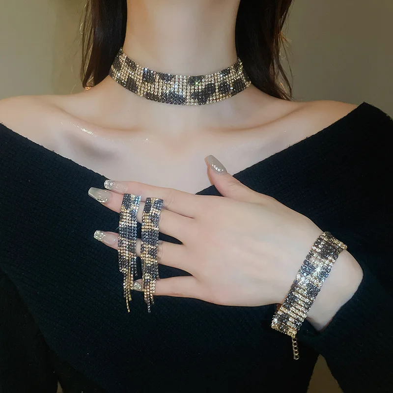 TrendyLuxuryFullRhinestonesNecklaceEarringsBraceletSetsForWomenGoldPlatedLeopardPrintPartyJewelrySet2025-AliExpress36