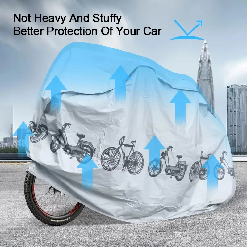 Durable Outdoor Waterproof Bicycle Cover - All-Season Protection Against Dust and UV Rays