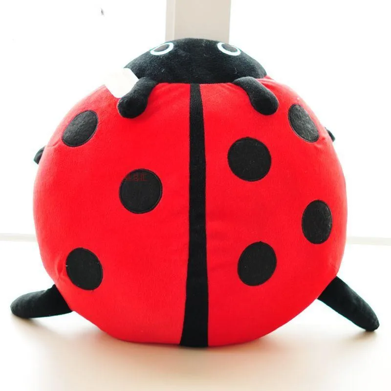 About 35x34cm Lovely Ladybug Plush Toy Ladybird Soft Doll Kids' Toy