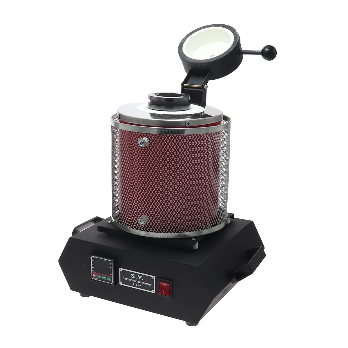 1KG/2KG/3KG electrical melting furnace 2000W 1100℃ Temperature Control Digital Electric Melting Furnace Graphite Crucible electric melting furnace