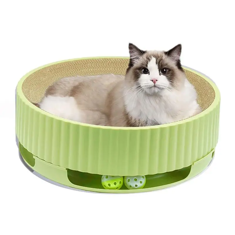 

Cat Scratching Board Round Cat Scratcher Pad Grinding Claws Cardboard Corrugated Paper Cats Scratching Board Kitten Scrapers