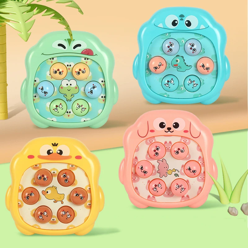 Frog/Dinosaur/Duck Baby Toy Montessori Learning Game Educational Puzzle Gift for 12 24 Months Toddler Boy/Girl with Hammer 3