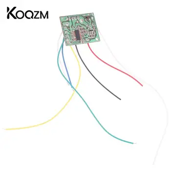 4CH RC telecomando 27MHz circuito PCB trasmettitore e scheda ricevitore con Antenna Radio System accessori per auto