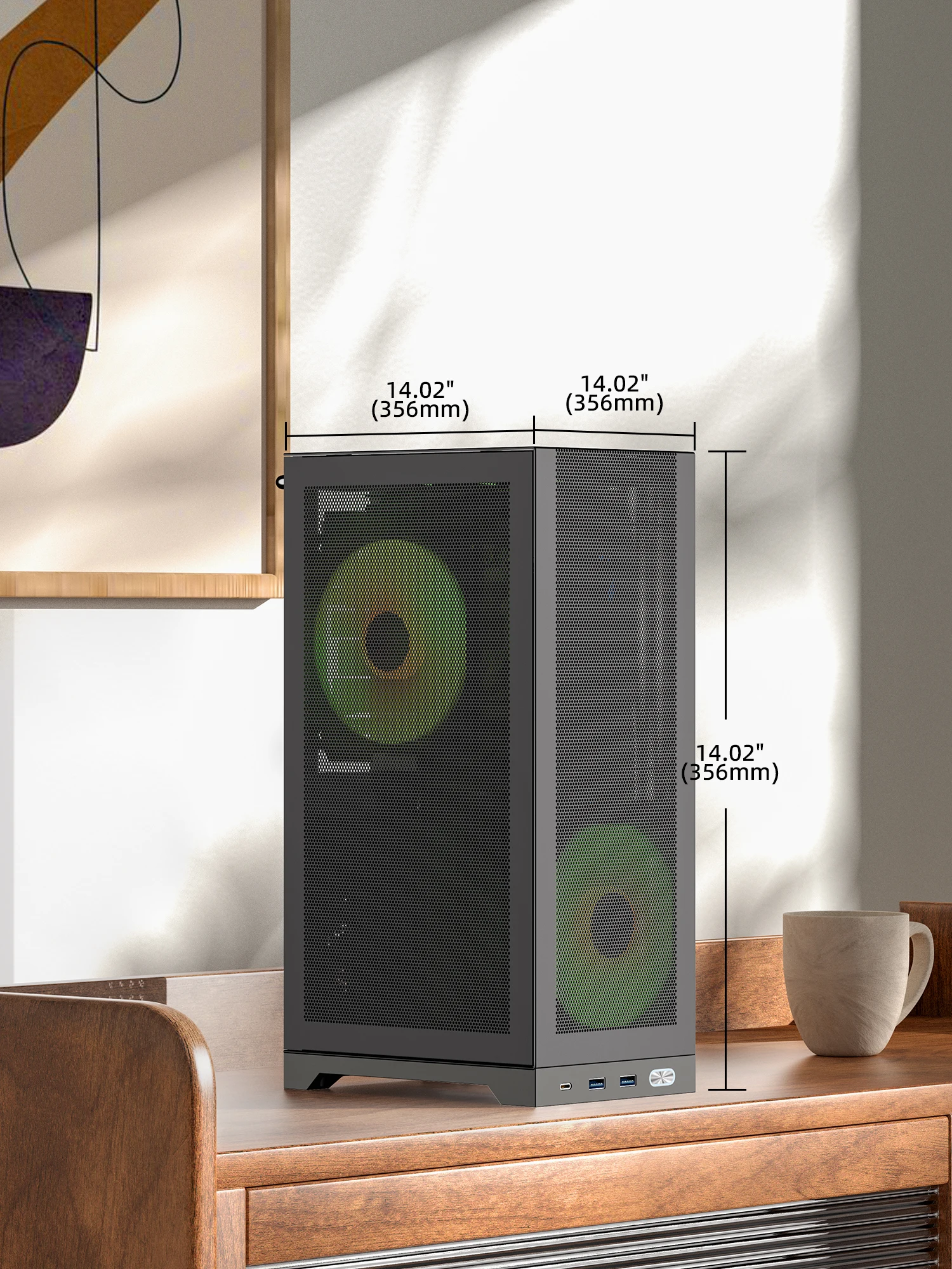 ShinySnake L300 Mesh ITX Case: 8.5L, 325mm GPU, SFX/SFX-L