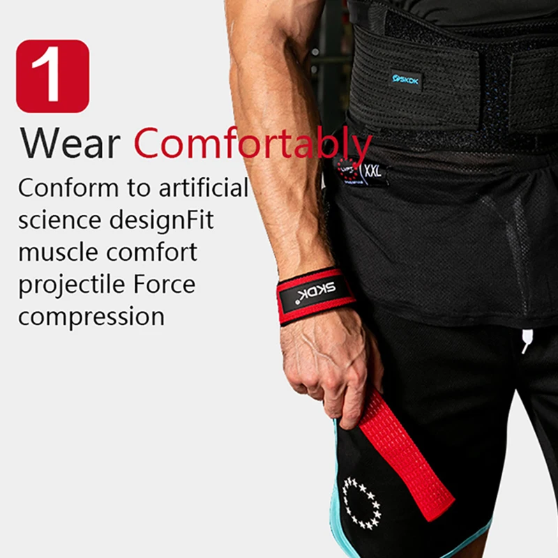 Adjustable Non-Slip Wrist Support Straps for Strength Training and Fitness