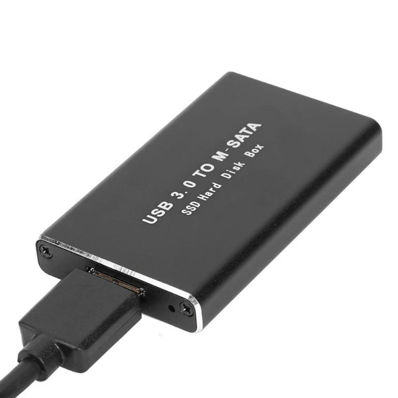 Carcasa SSD MSATA a USB 3,0 adaptador de caja de almacenamiento de disco duro externo para SSD MSATA de 30x50mm 30x30mm