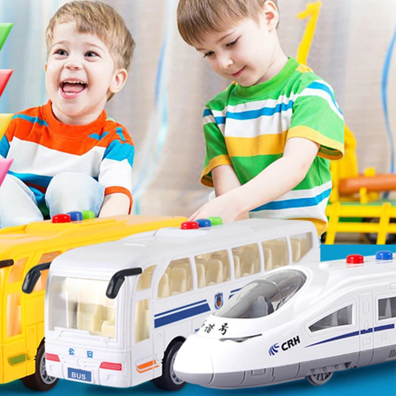Universal Harmony Train Non-Remote Control Vehicle Toys Simulating High-Speed Railway Motor Vehicle Model Gift For Boys