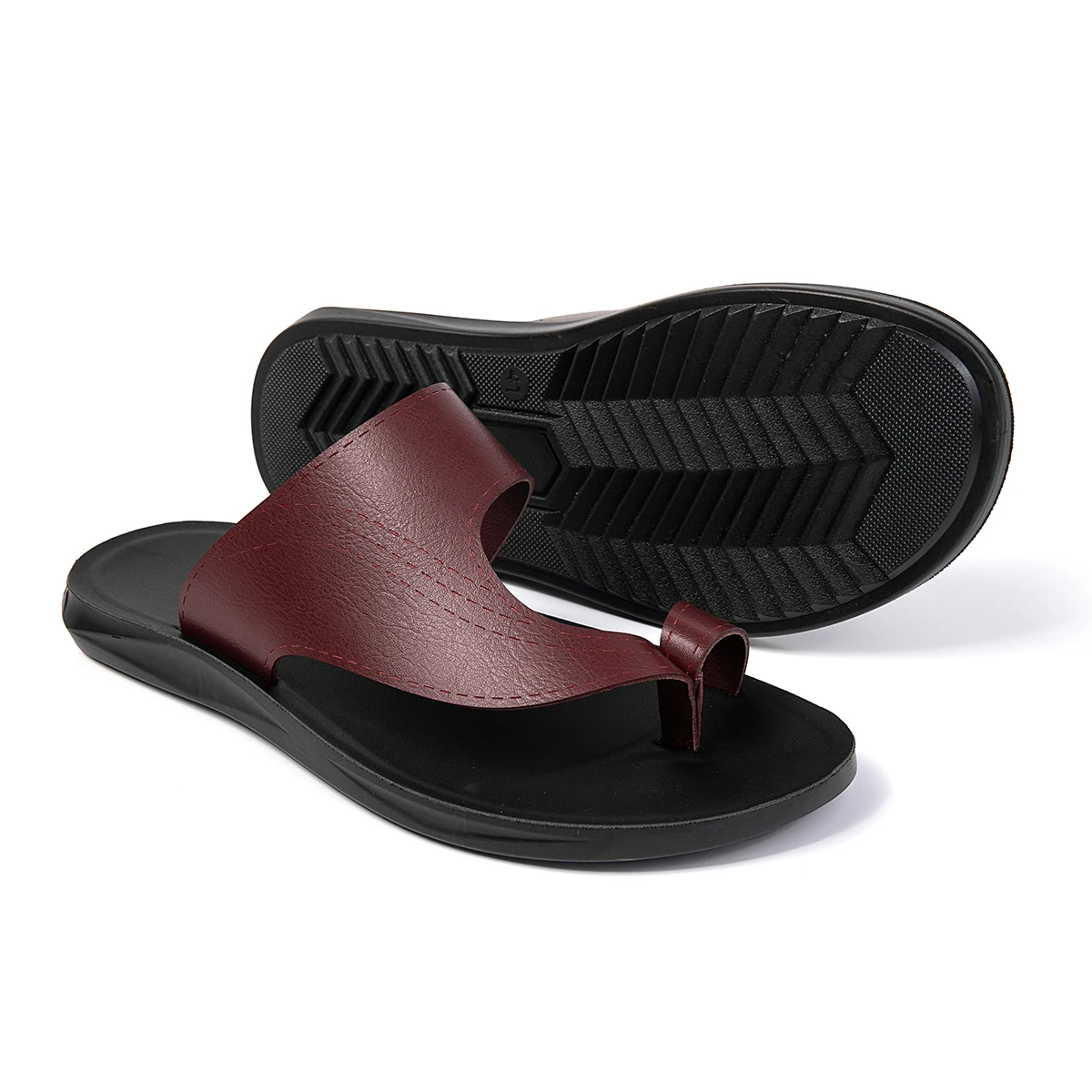 Flip-Flops for Men Summer Slippers New Arrival Comfortable Anti-Slip Cross-Border European Size Durable Toe-Strap Shoes for Men - 4