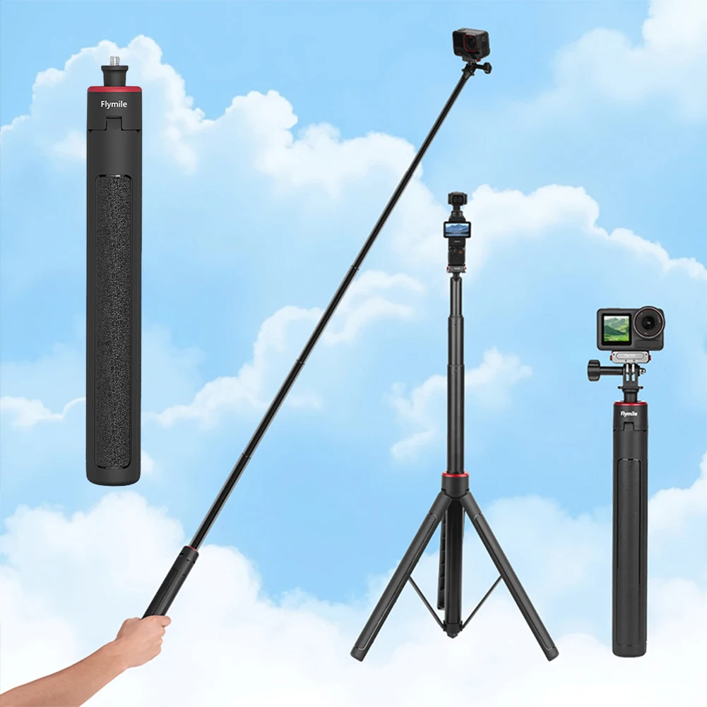 Extendable Camera Vlogging Tripod Selfie Stick For X5 Action 4/Pocket 3_voghion.com