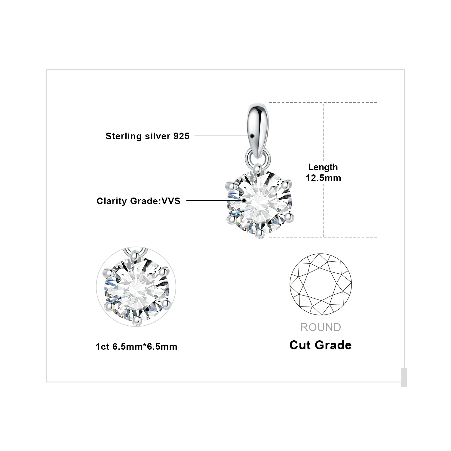 1ct Silver Color
