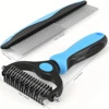 Pet Grooming Brush Comb,Dual-Sided Professional Deshedding Brush for Cats and Dogs ,Pet Brush for Removing Tangles and Knots