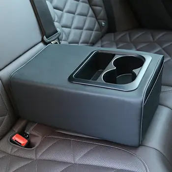 Cuscino rialzato per bracciolo auto, console centrale posteriore con portabicchieri e doppie tasche