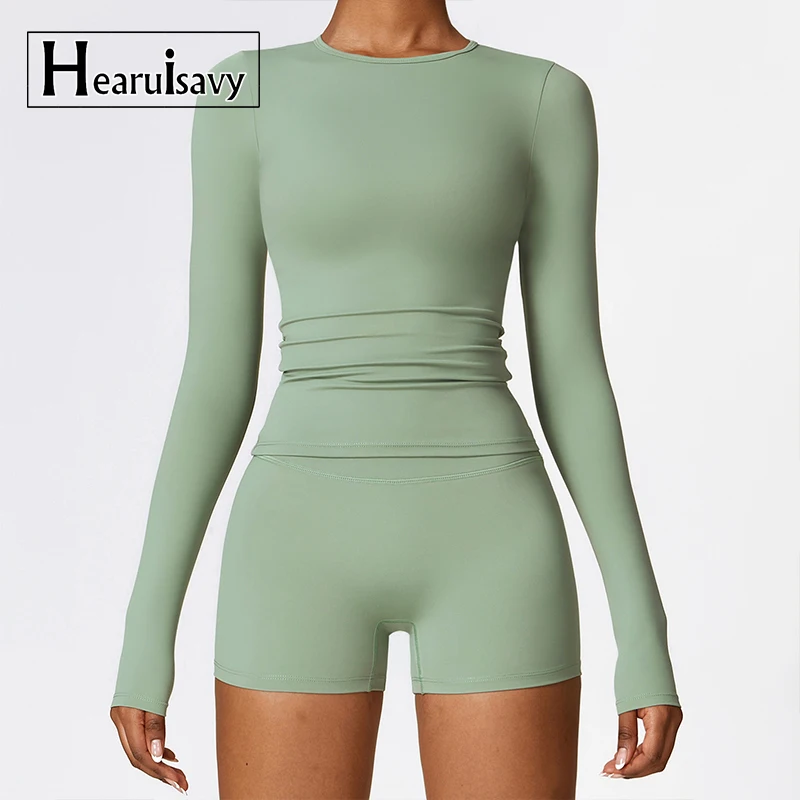 Camicia Sportiva A Maniche Lunghe Quick Dry Yoga Clothes Gym Top Donna Traspirante Fitness Yoga Shirt Abbigliamento Sportivo Donna Allenamento Top Fem