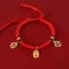 Lucky Necklace Festive Atmosphere New Year Spring Festival Rabbit Small Dog Pet Supplies Festive Red Rope Collar New Year Party 4