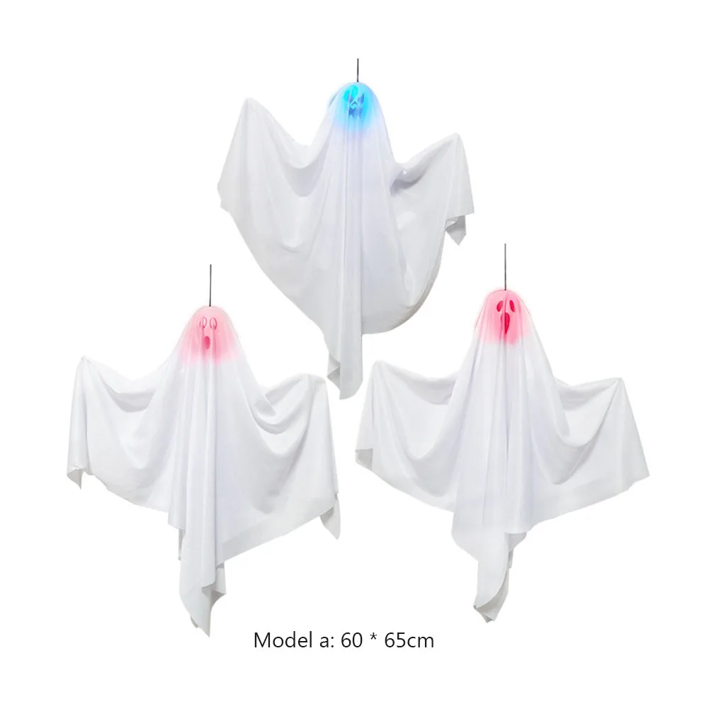 White Ghost Pendant Atmosphere Ornament for Halloween Party Decor